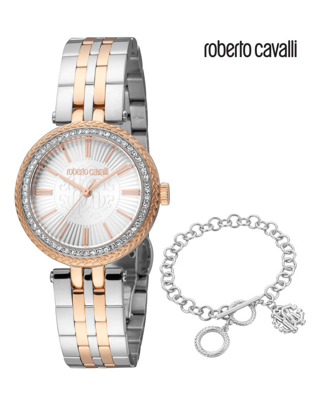 Roberto Cavalli Ladies Watch with Bracelet